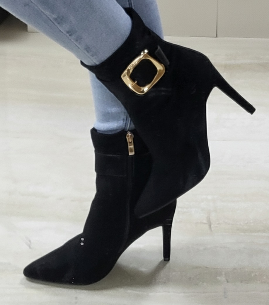 crne cizme na stiklu Y9018 BLACK