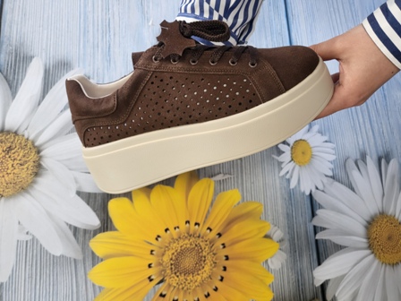 KOZNE PATIKE NS602P BROWN