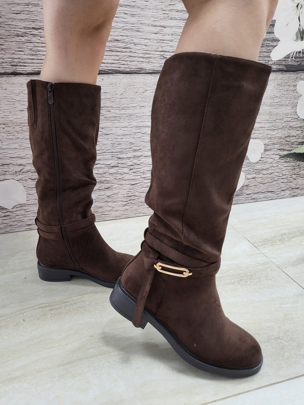 ŽENSKE ČIZME H262-3C BROWN