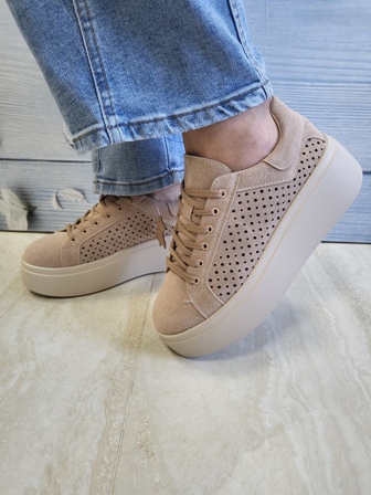 kožne patike NS602P BEIGE