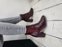 kratke cizme stikla B886 bordo